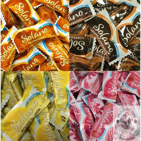 Diferentes sabores de caramelos Solano
