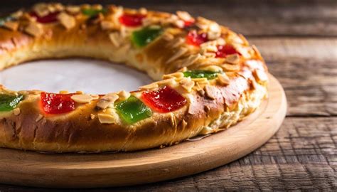 Variedad de frutas confitadas y almendras para decorar el Roscón de Reyes