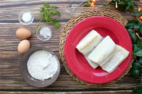 Ingredientes para bacalao rebozado