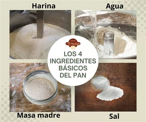 Ingredientes básicos para pan en panificadora
