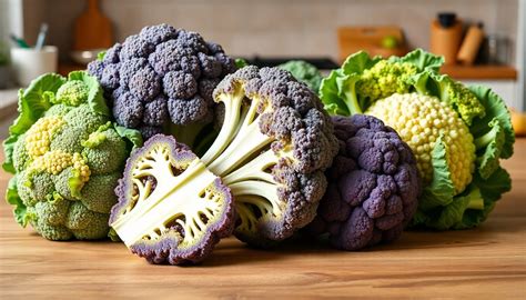 Variedades de brócoli: tradicional, morado y romanesco