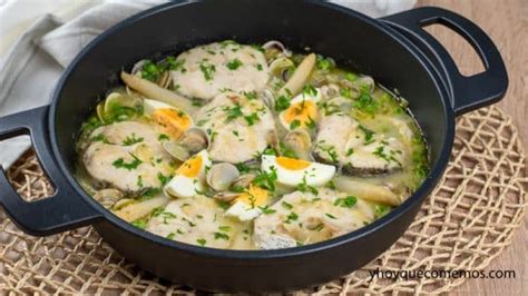 Ingredientes para merluza a la vasca