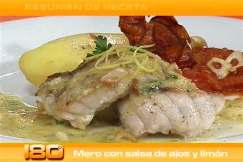 Ingredientes para la preparación del mero al microondas