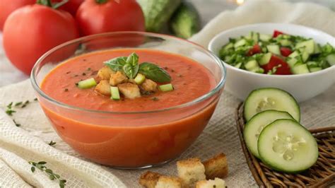 Proceso de preparación del gazpacho