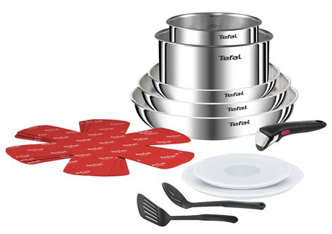 Logotipo de Tefal y utensilios de cocina de alta calidad