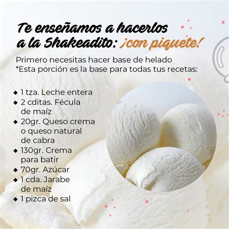 tabla de ingredientes para helado de castañas