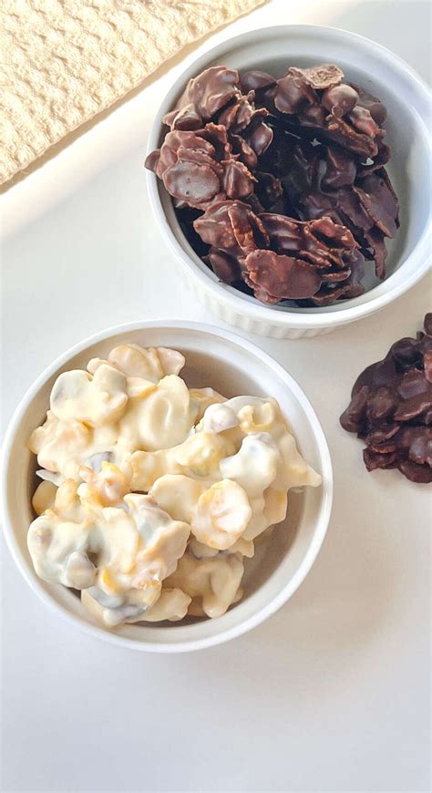 Rocas de chocolate blanco con pistachos
