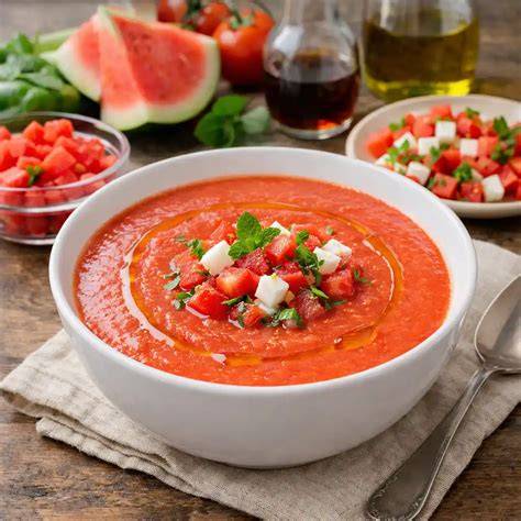 Gazpacho como fuente de hidratación