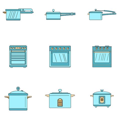 Iconos de horno, sartén y microondas indicando los tiempos de cocción