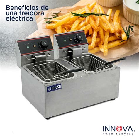 Componentes internos de una freidora eléctrica