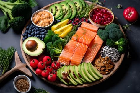 Plato variado de verduras frescas y coloridas