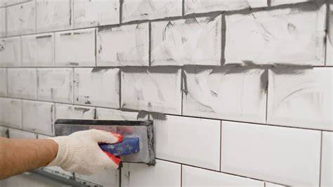 Azulejos con lechada gris sucia y limpia