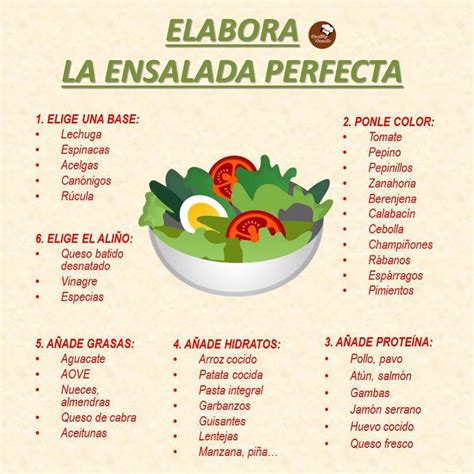 Esquema de ingredientes saludables para ensalada