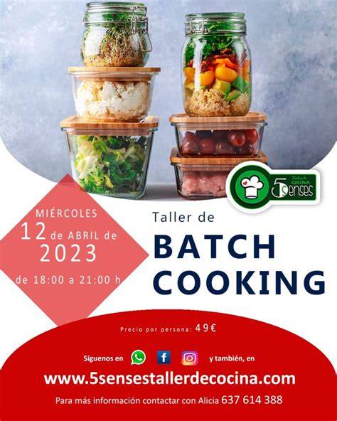 Esquema de organización de comidas tipo batch cooking