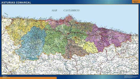 Mapa de España destacando Asturias, origen de las fabas pintas