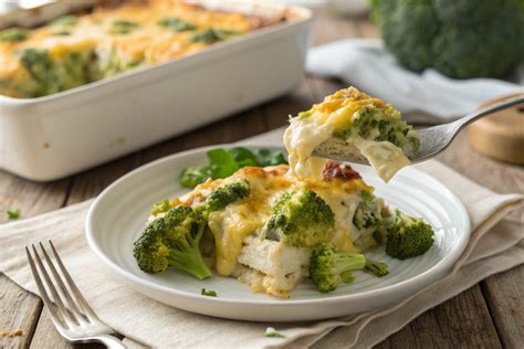 Brócoli gratinado listo para servir