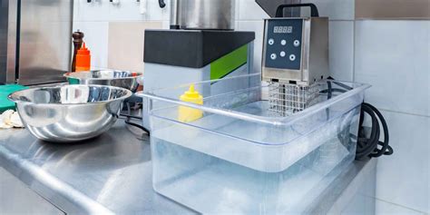 Esquema de un equipo sous vide en funcionamiento