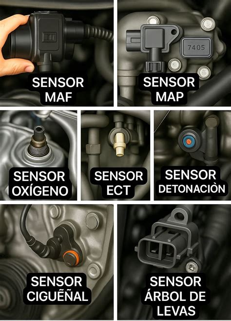 Diagrama de ubicación de sensores en el frontal de un Mazda 3