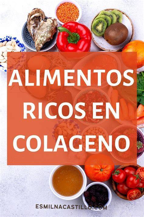 Tabla comparativa de alimentos ricos en colágeno