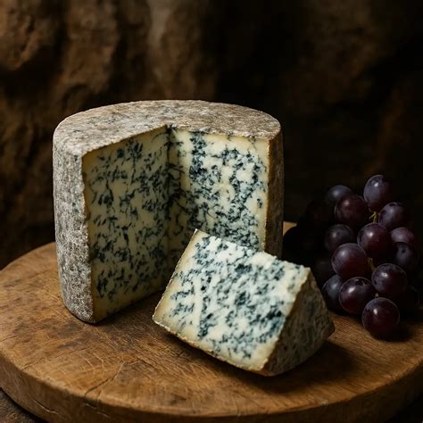 Queso Cabrales con vetas azules