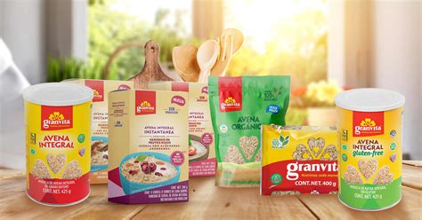 Diferentes tipos de productos de avena