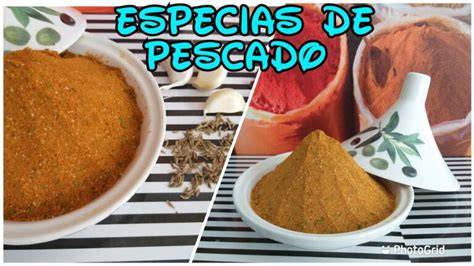 Especias variadas para sazonar pescado