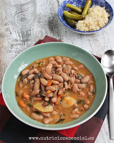 Ingredientes para alubias en olla lenta