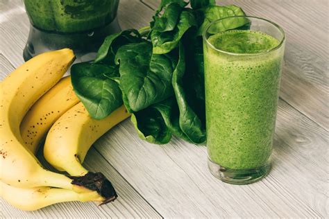 Batido de frutas y espinacas