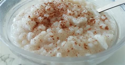 Arroz con leche vegetal y fruta