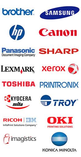 Logos de los principales fabricantes de impresoras de tanques de tinta