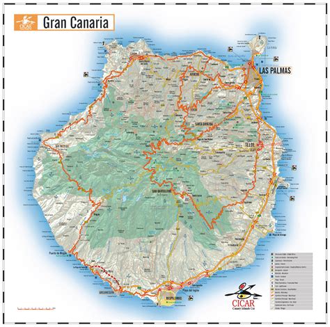 Mapa de Las Palmas de Gran Canaria con la ubicación de La Glorieta del Jamón