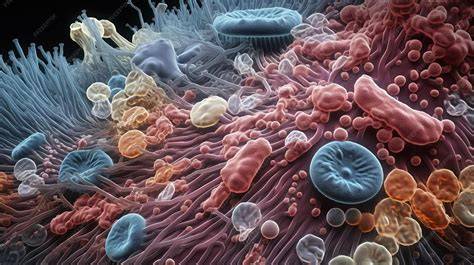 Micrografía de bacterias intestinales