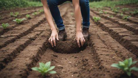 Preparación del suelo para el cultivo de fabes