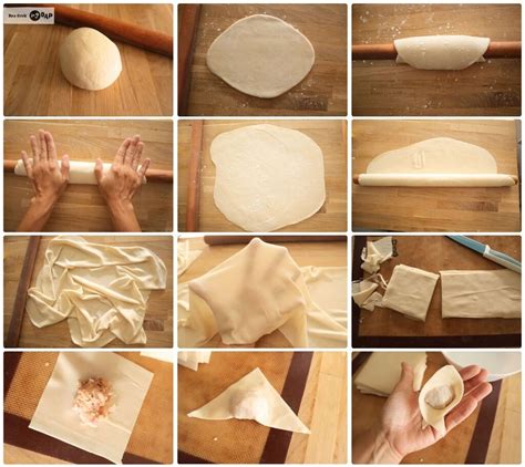 Ingredientes para masa wonton casera