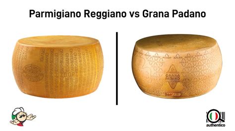 Tabla comparativa: Parmigiano Reggiano vs Grana Padano
