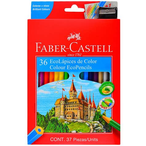 set de lápices de colores Faber-Castell 36 unidades