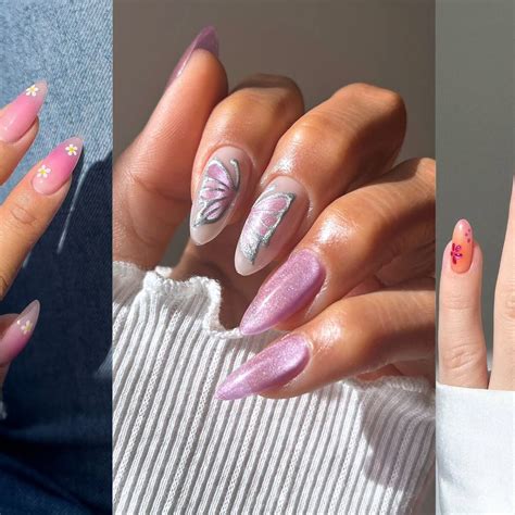 Ideas de diseños de uñas en morado pastel