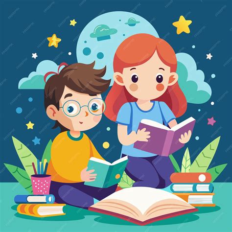 Ilustración de un niño leyendo un libro de cuentos de Halloween