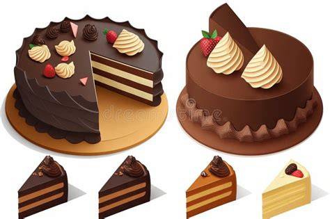 Variedad de tartas de chocolate con diferentes coberturas