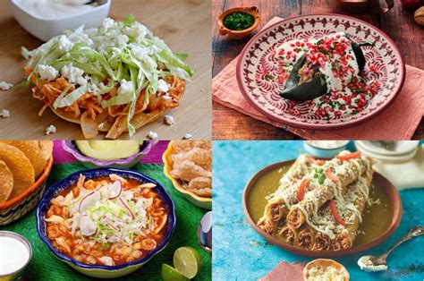 Mapa de México con puntos de origen de platillos tradicionales