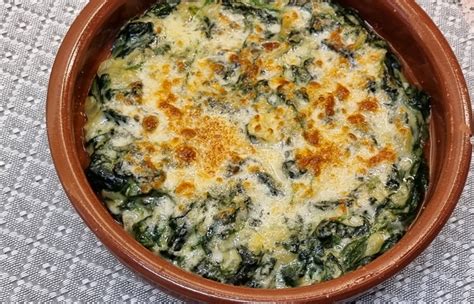 espinacas gratinadas con queso