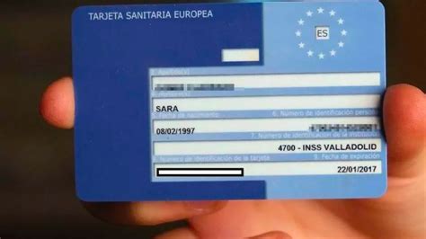 Ejemplo de Tarjeta Sanitaria Europea