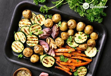 Verduras asadas como acompañamiento