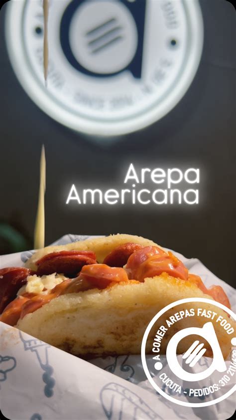 Arepa Burger terminada y lista para comer