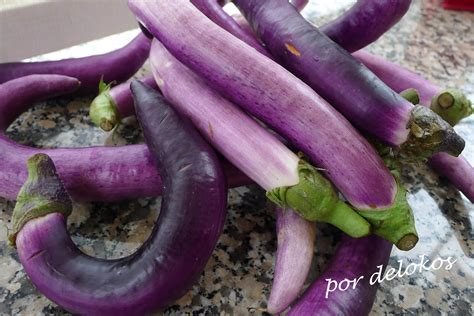 Berenjenas chinas alargadas