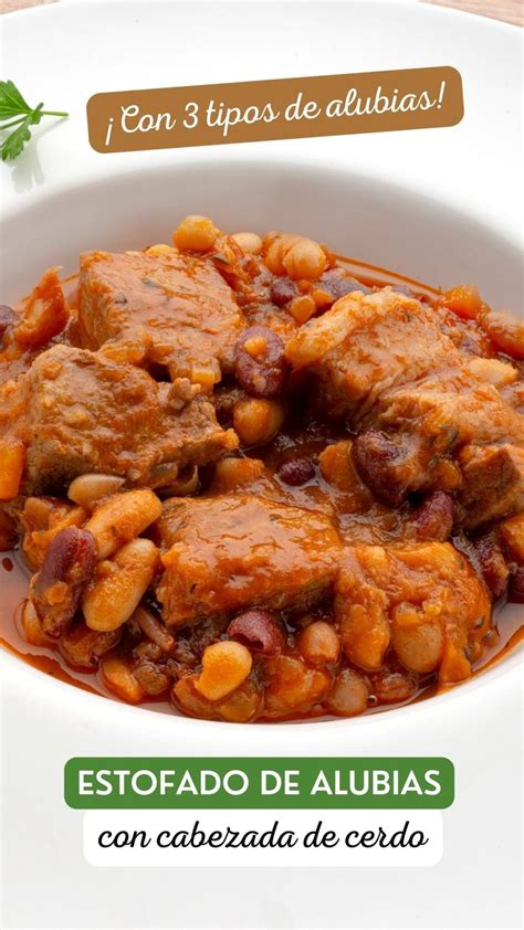 Platos típicos elaborados con diferentes tipos de alubias