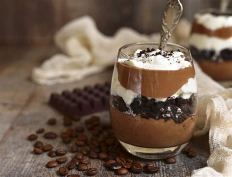 Compilación de diferentes postres con café