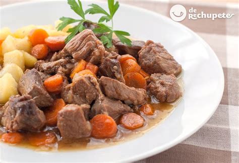 Plato de ternera estofada