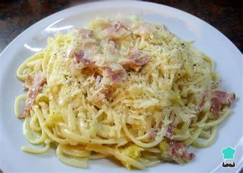 mezcla de espaguetis carbonara