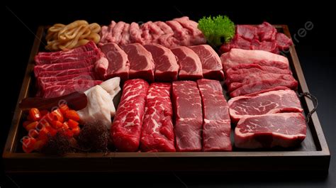 Variedad de carnes picadas en bandeja